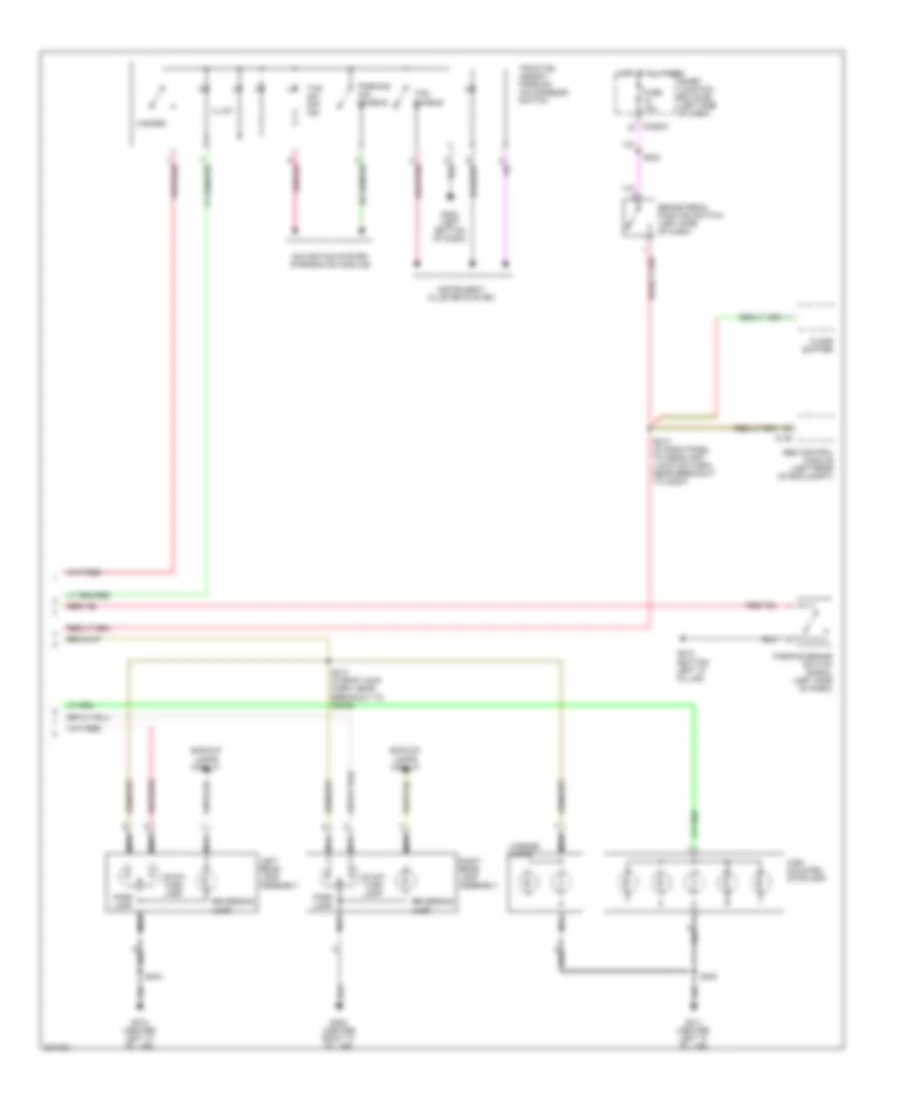 Exterior Lamps Wiring Diagram 2 of 2 for Ford Freestyle Limited 2005