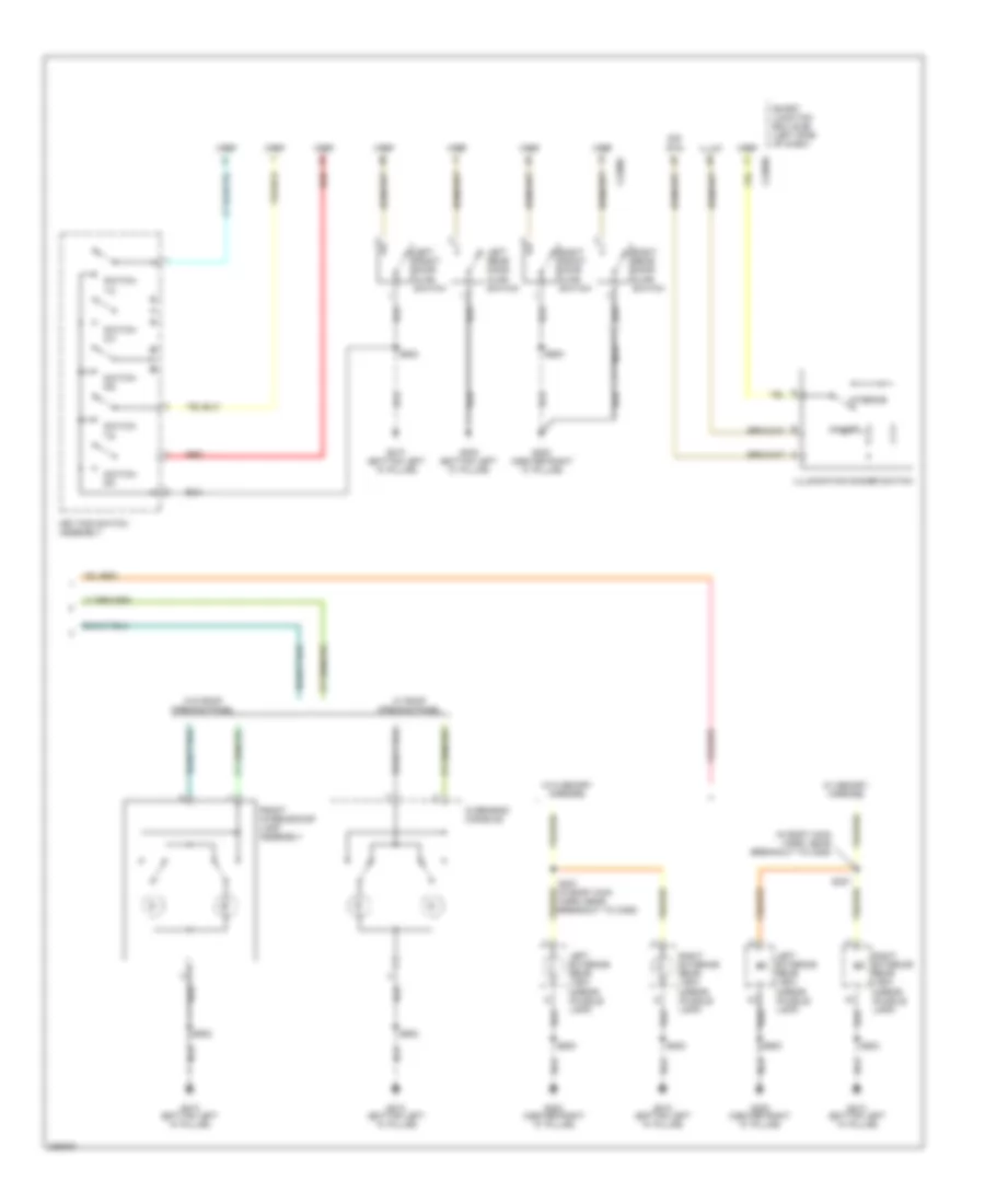 Courtesy Lamps Wiring Diagram 2 of 2 for Ford Freestyle Limited 2005