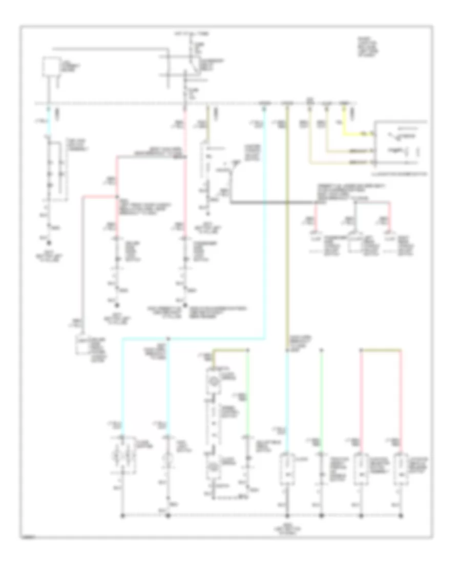 Instrument Illumination Wiring Diagram for Ford Freestyle Limited 2005