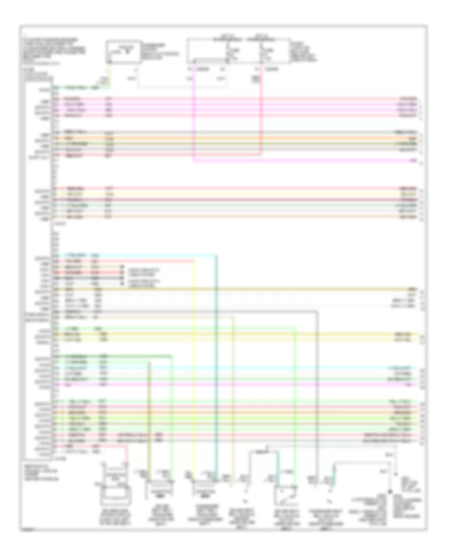 Supplemental Restraints Wiring Diagram 1 of 2 for Ford Freestyle Limited 2005