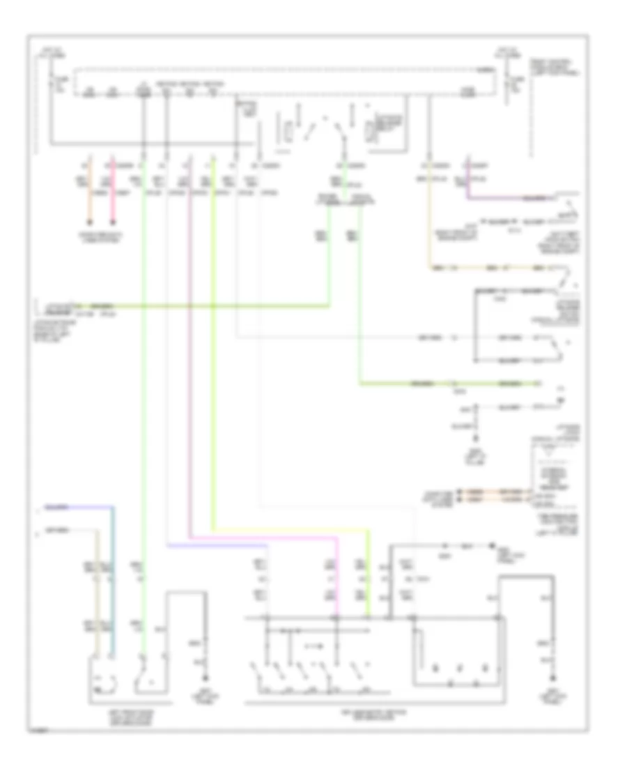 Forced Entry Wiring Diagram, without Intelligent Access (2 of 2) for Ford Edge Limited 2011