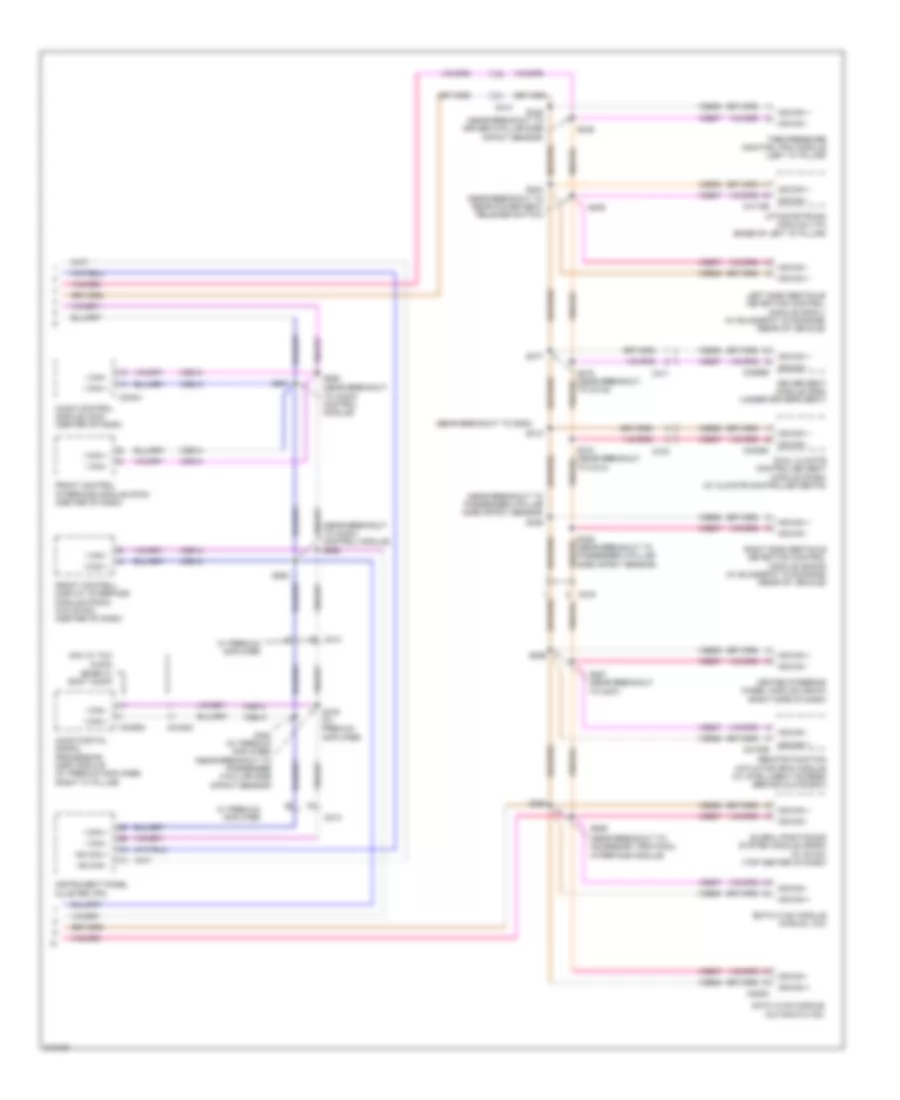 Computer Data Lines Wiring Diagram 2 of 2 for Ford Edge Limited 2011
