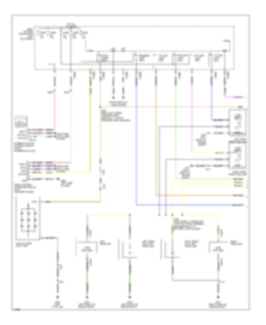 Exterior Lamps Wiring Diagram 1 of 2 for Ford Edge Limited 2011