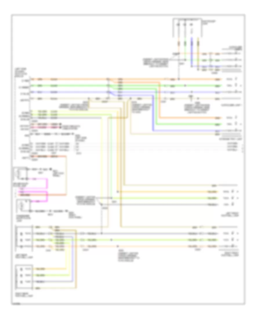 Courtesy Lamps Wiring Diagram 2 of 3 for Ford Edge Limited 2011