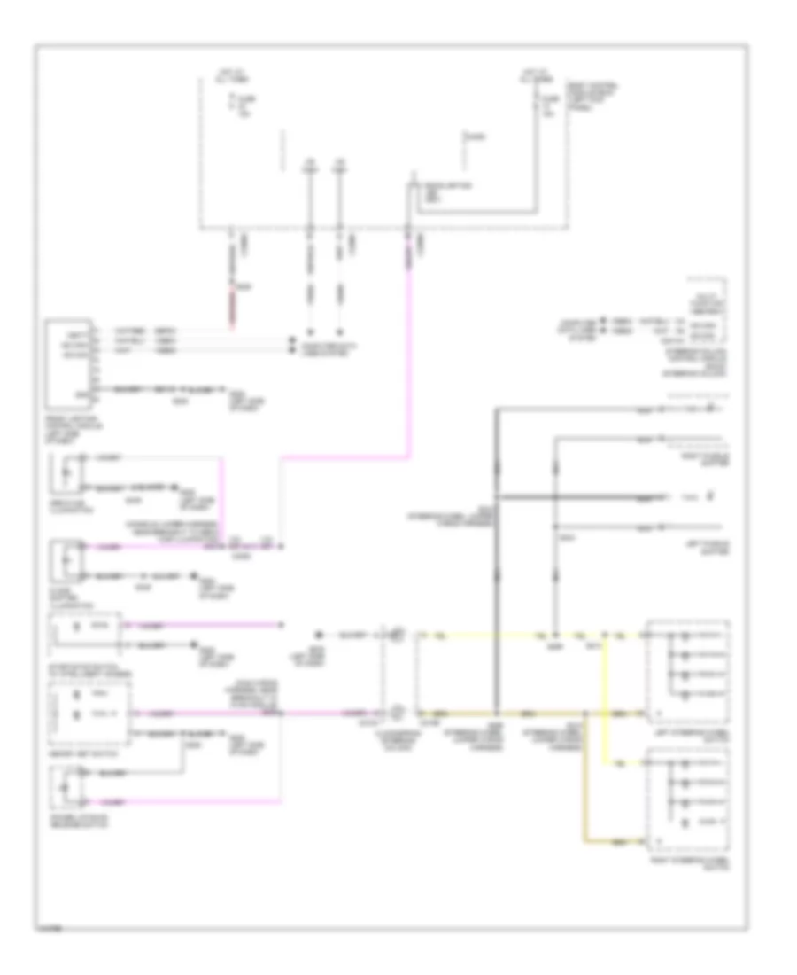 Instrument Illumination Wiring Diagram for Ford Edge Limited 2011