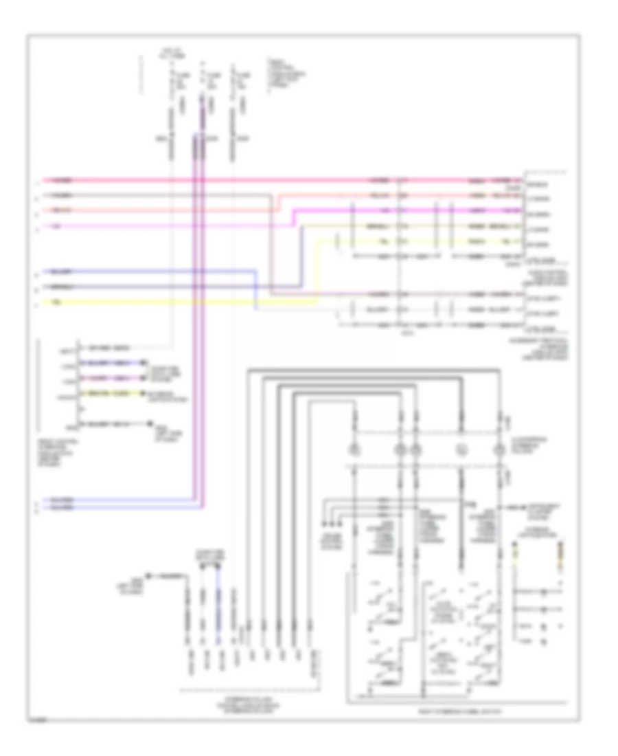 Navigation Wiring Diagram 2 of 2 for Ford Edge Limited 2011