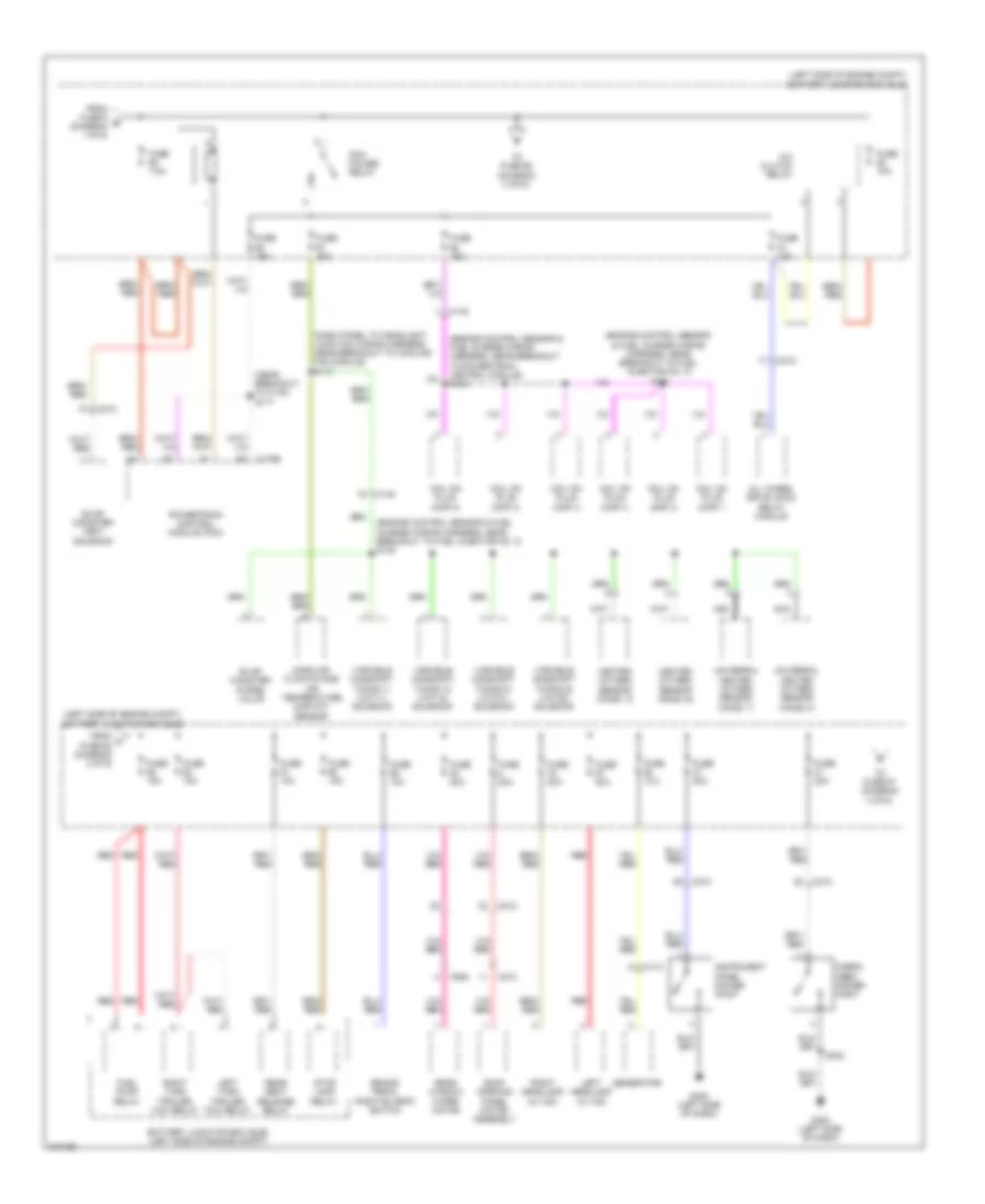 Power Distribution Wiring Diagram (2 of 6) for Ford Edge Limited 2011