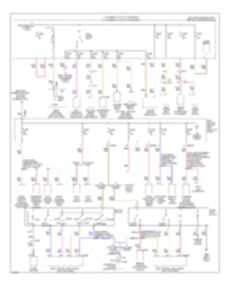 Power Distribution Wiring Diagram 3 of 6 for Ford Edge Limited 2011