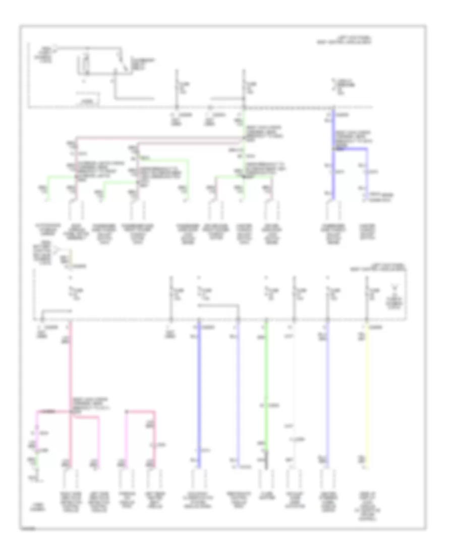 Power Distribution Wiring Diagram (5 of 6) for Ford Edge Limited 2011