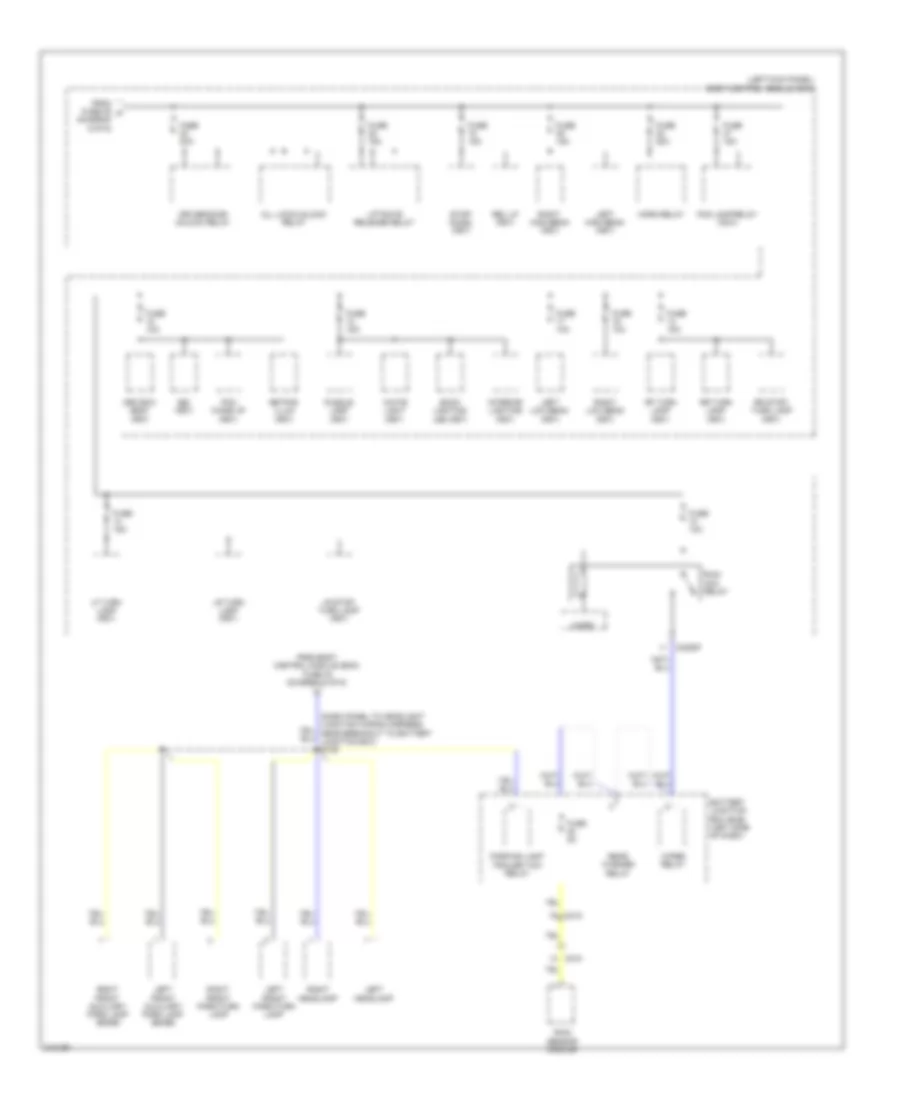 Power Distribution Wiring Diagram (6 of 6) for Ford Edge Limited 2011