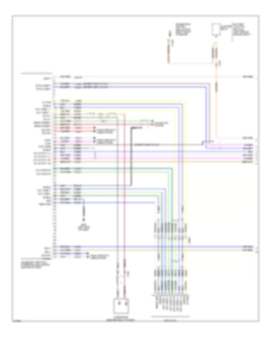 SYNC Radio Wiring Diagram (1 of 2) for Ford Edge Limited 2011