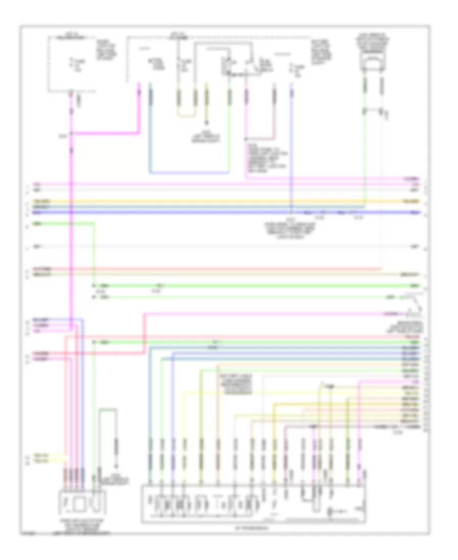 3.0L Flex Fuel, Engine Performance Wiring Diagram (2 of 5) for Ford Fusion SE 2012
