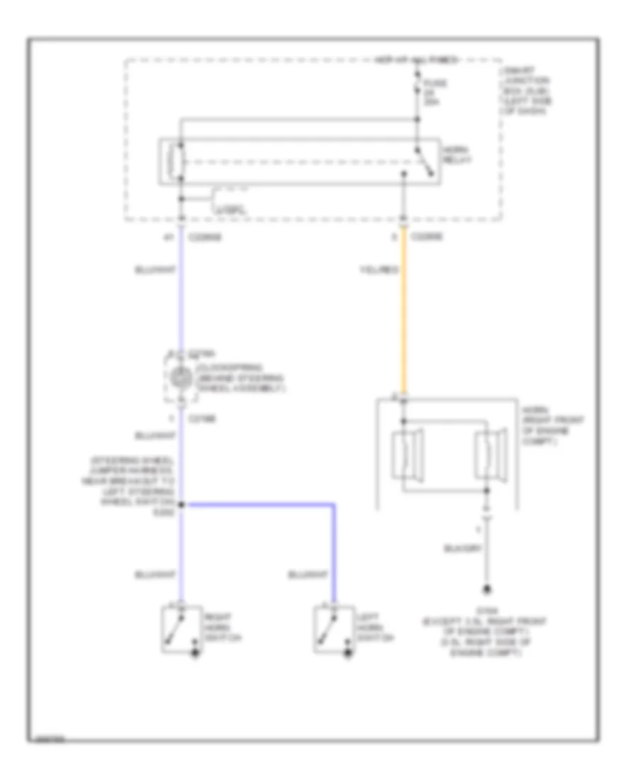 Horn Wiring Diagram for Ford Fusion SE 2012
