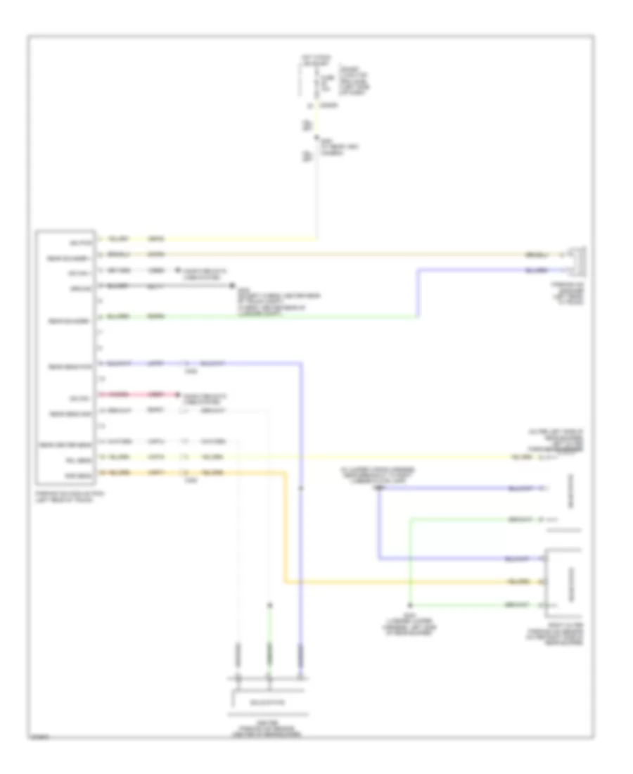 Parking Assistant Wiring Diagram for Ford Fusion SE 2012