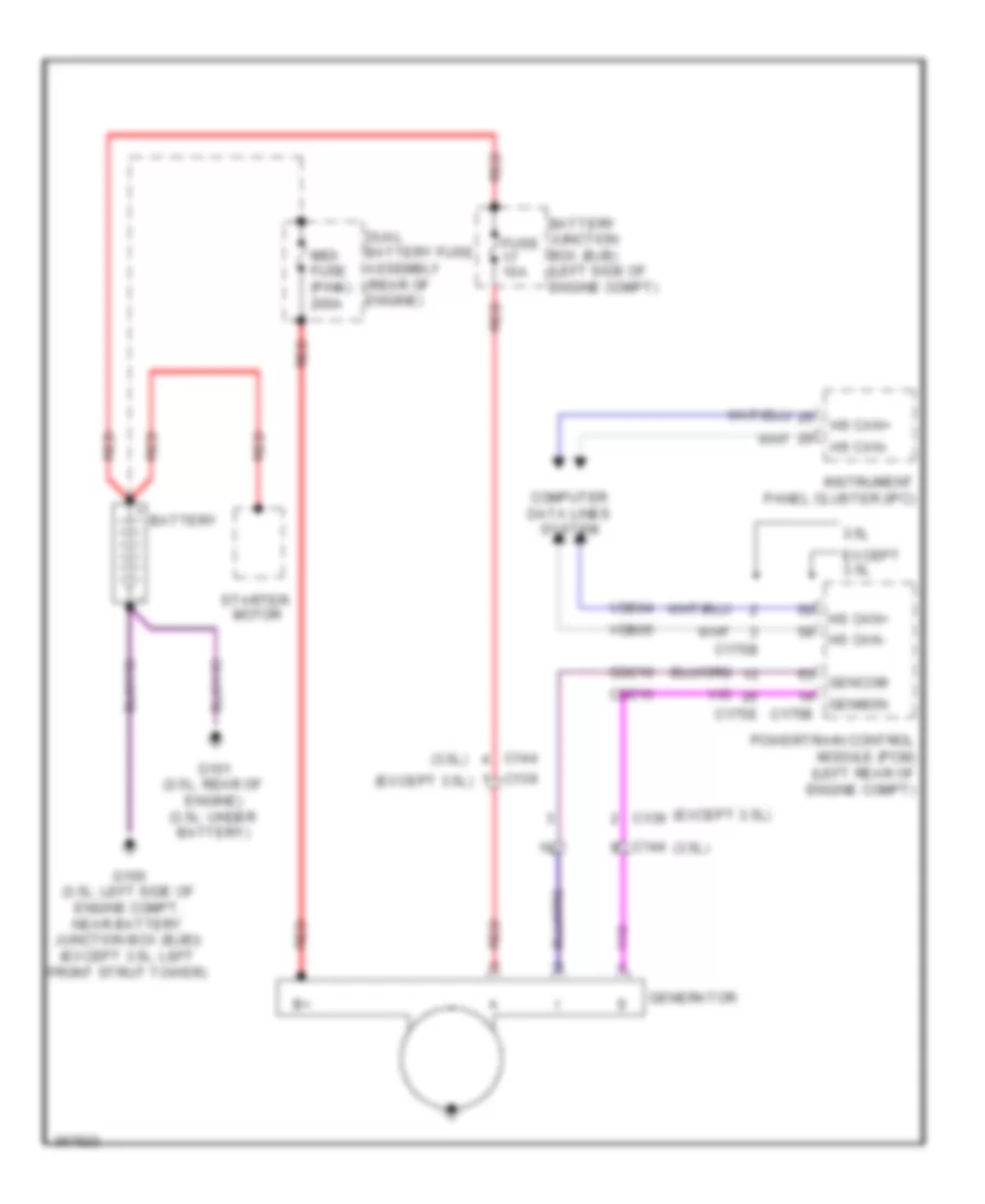 Charging Wiring Diagram for Ford Fusion SE 2012