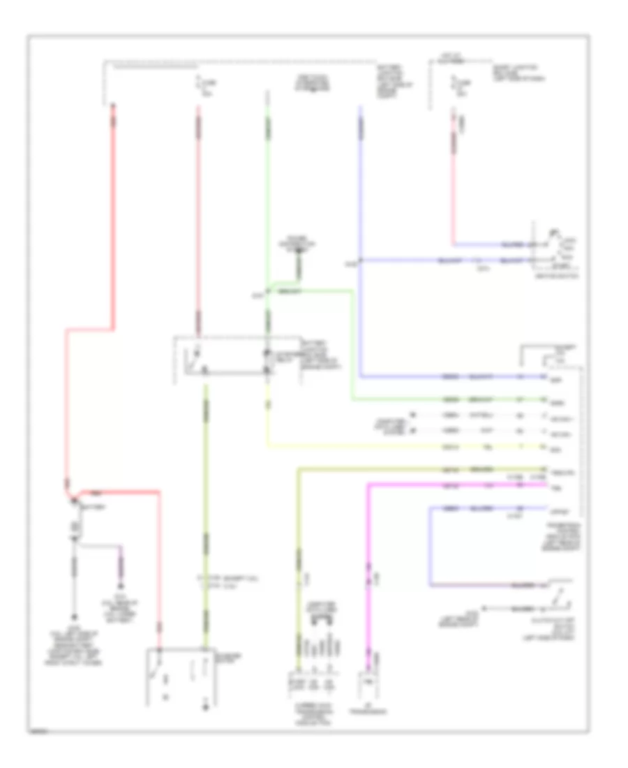 Starting Wiring Diagram for Ford Fusion SE 2012