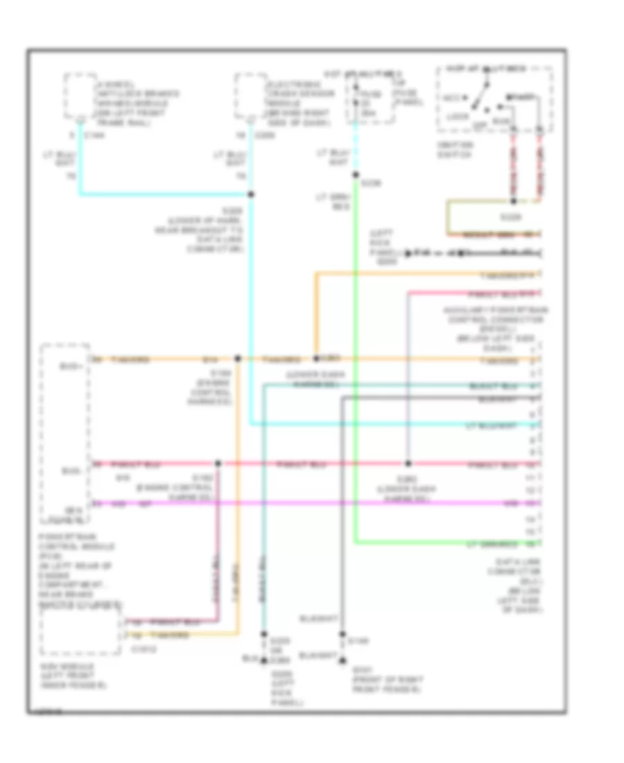 Computer Data Lines Wiring Diagram for Ford E450 Super Duty 2000
