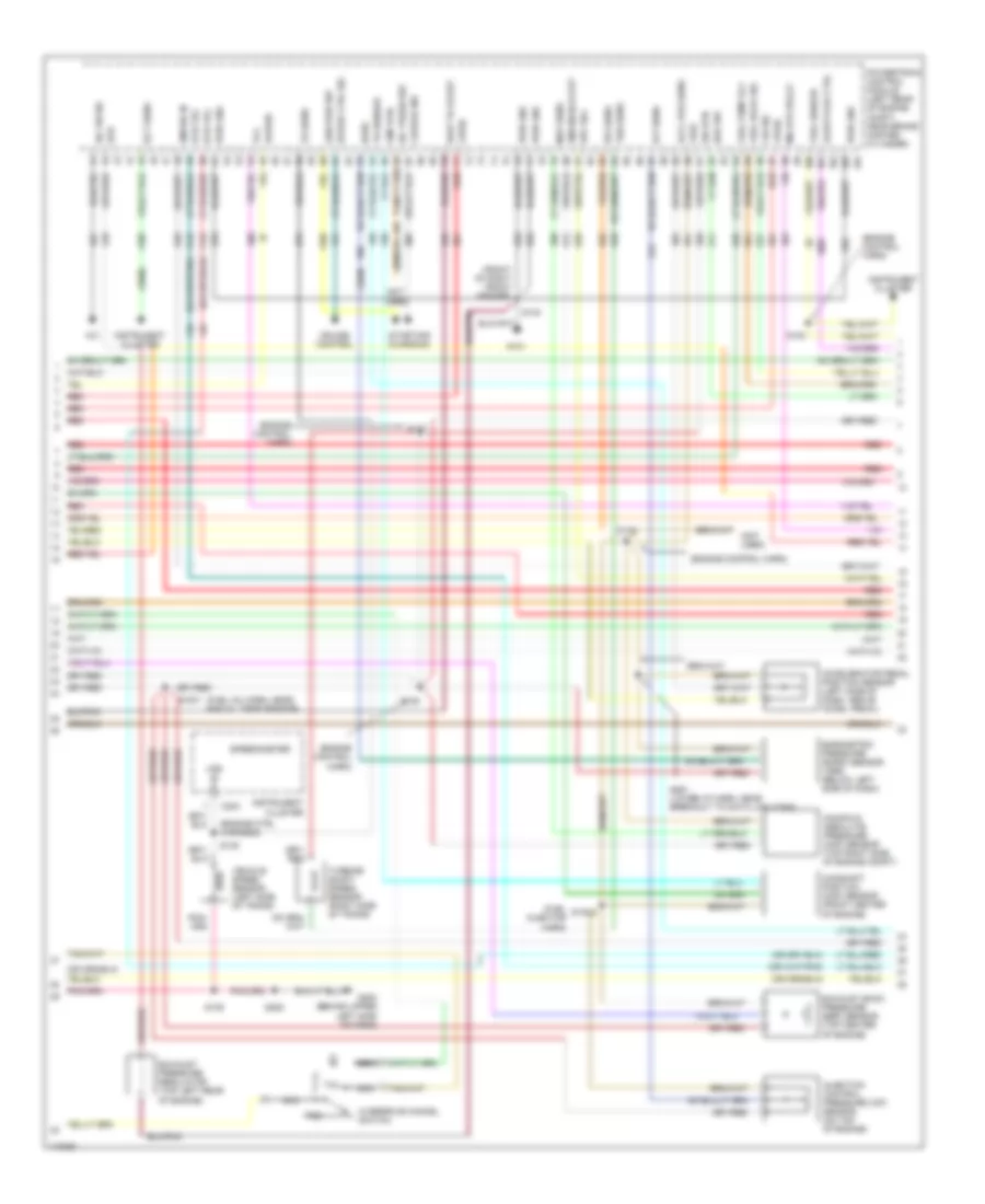 7.3L DI Turbo Diesel, Engine Performance Wiring Diagram, Except California (2 of 3) for Ford E450 Super Duty 2000