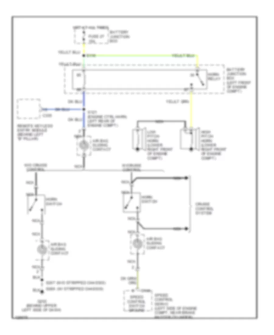 Horn Wiring Diagram for Ford E450 Super Duty 2000