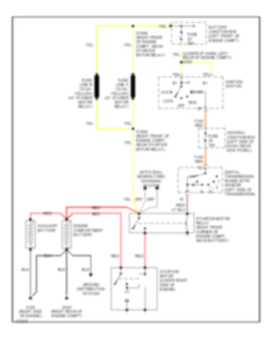 7.3L Diesel, Starting Wiring Diagram for Ford E450 Super Duty 2000