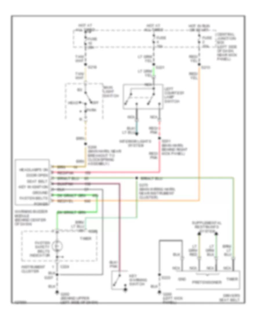 Warning Systems Wiring Diagram for Ford E450 Super Duty 2000