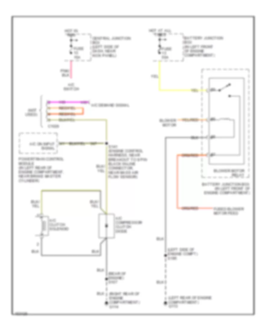 4.6L, Manual AC Wiring Diagram, with Stripped Chassis for Ford Econoline E150 2002