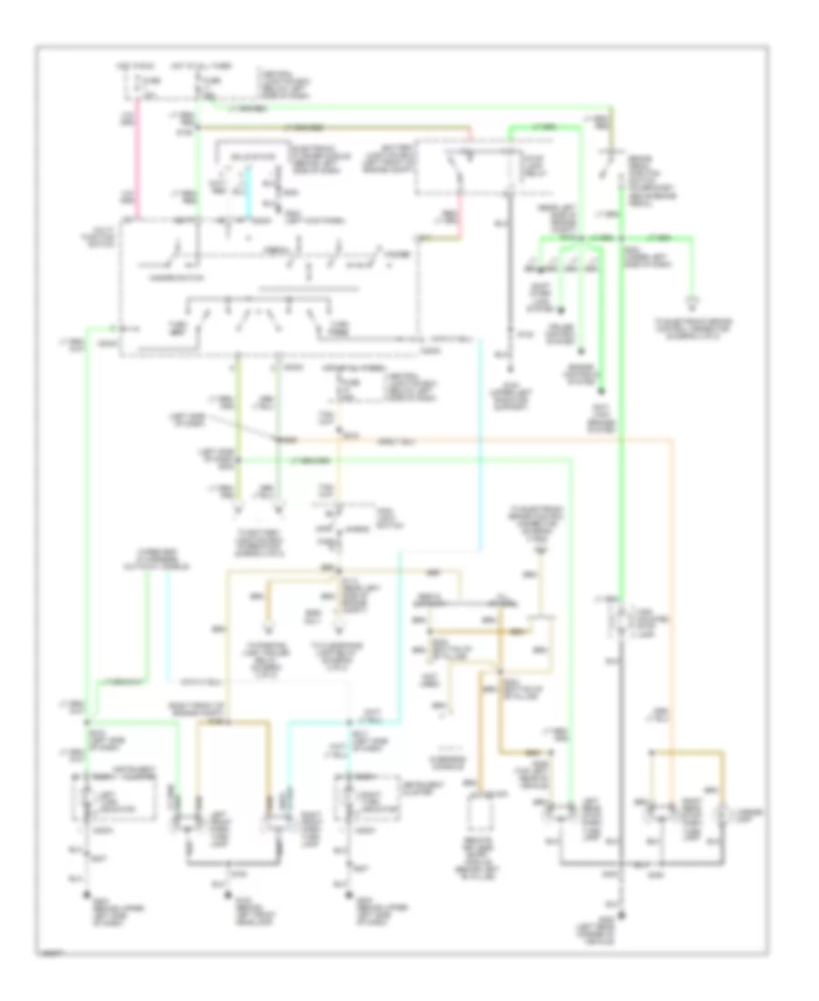 Exterior Lamps Wiring Diagram 1 of 2 for Ford Econoline E150 2002