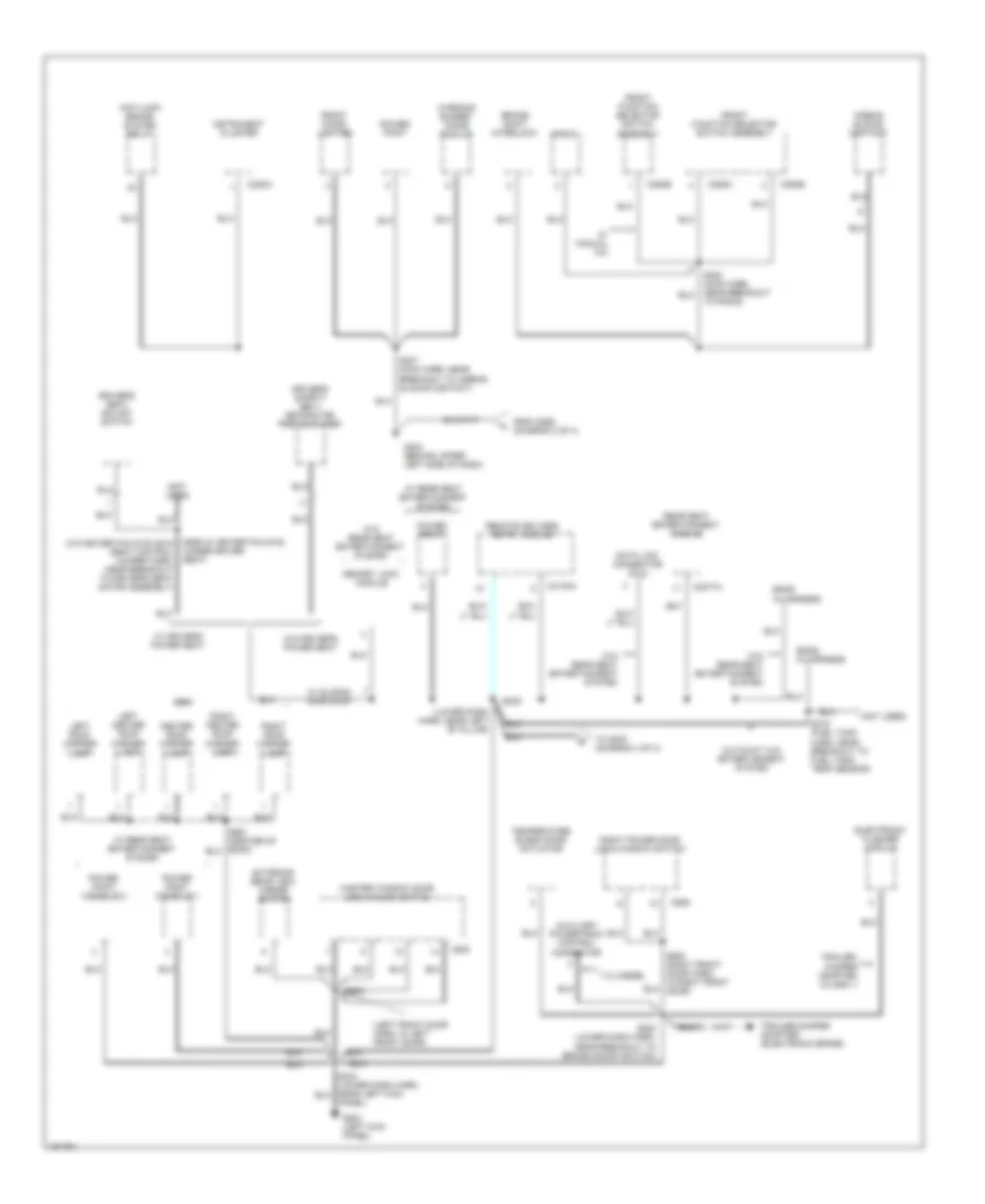 Ground Distribution Wiring Diagram, without Stripped Chassis (3 of 4) for Ford Econoline E150 2002