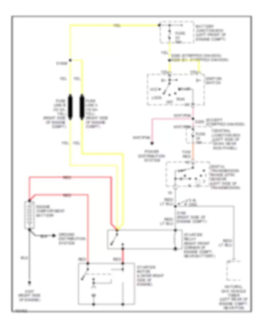 Starting Wiring Diagram for Ford Econoline E150 2002