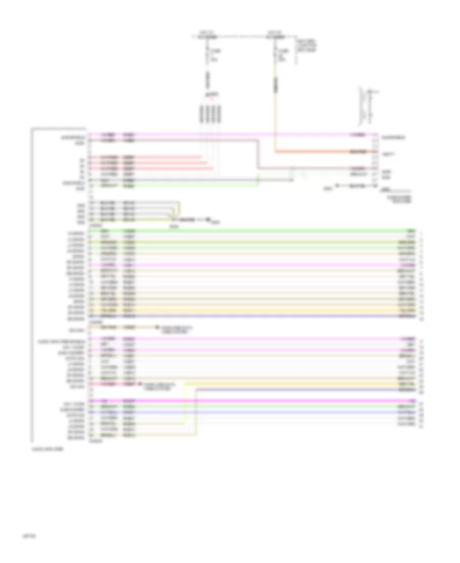 Navigation Wiring Diagram 1 of 3 for Ford Flex SEL 2009