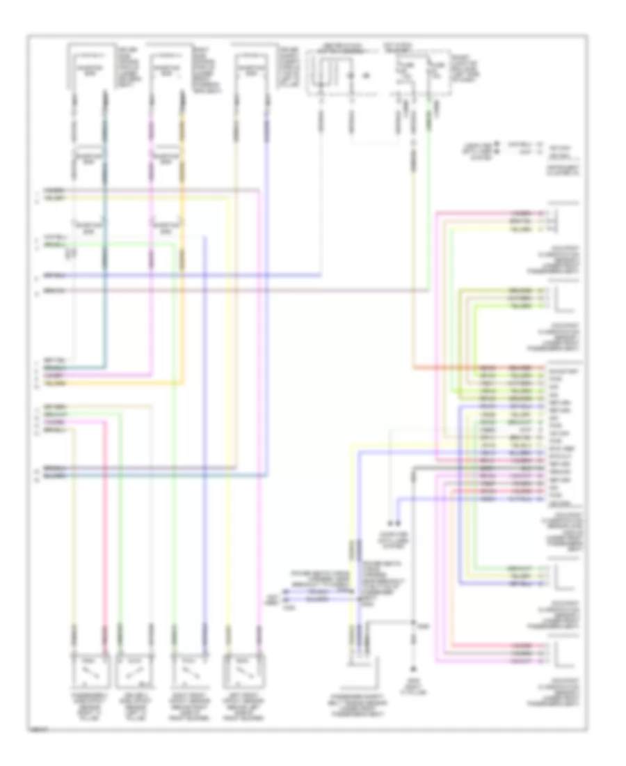 Supplemental Restraints Wiring Diagram (2 of 2) for Ford Flex SEL 2009
