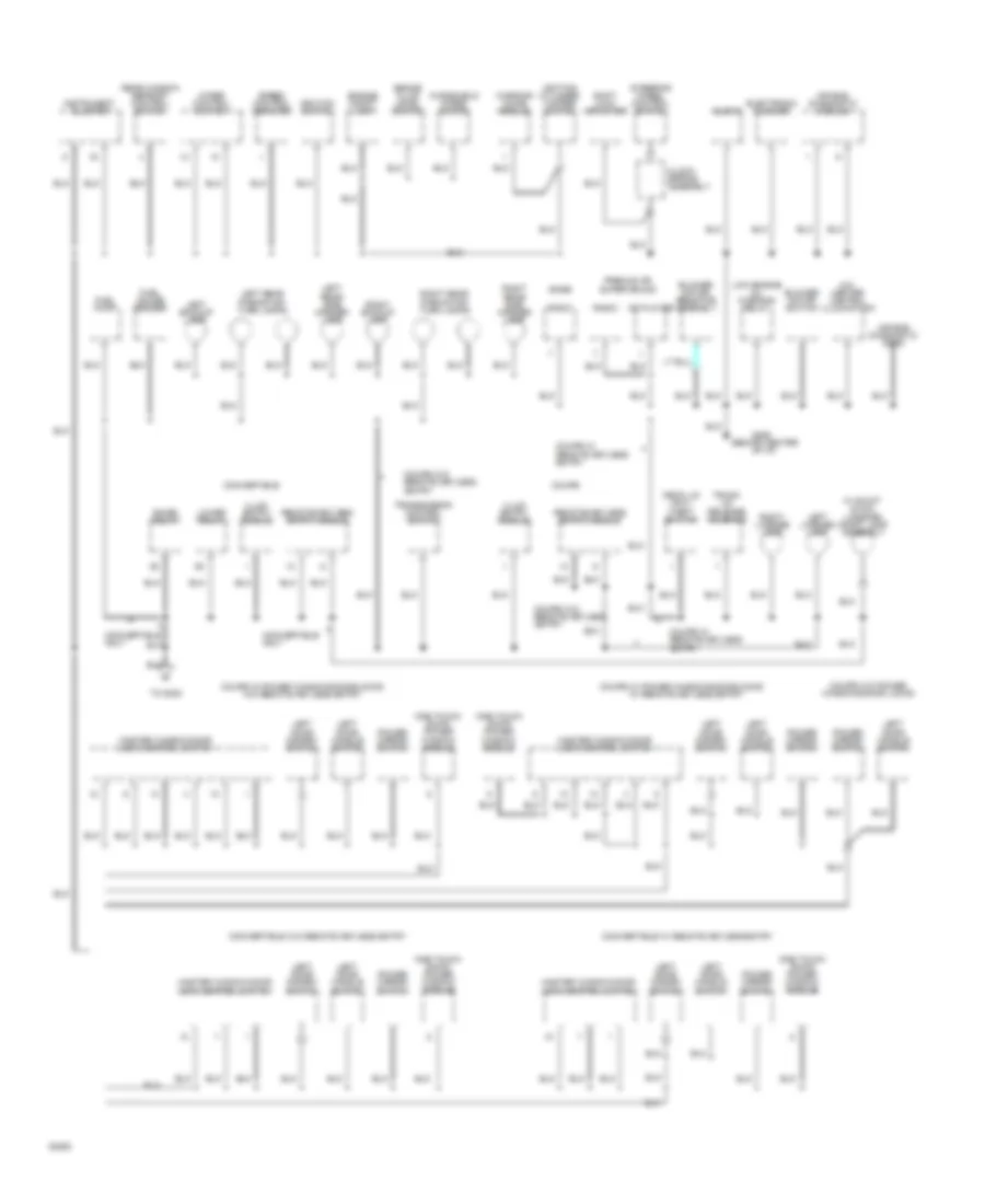 Ground Distribution Wiring Diagram 2 of 3 for Ford Mustang 1994