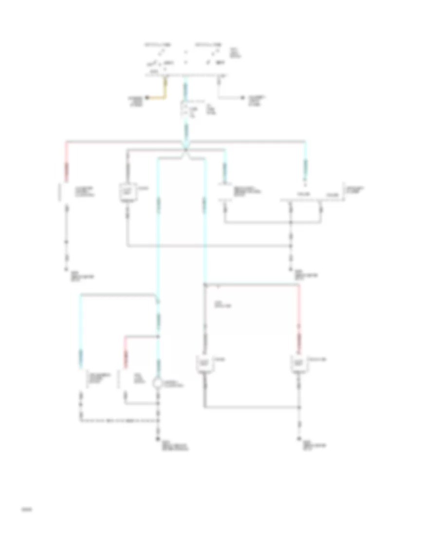 Instrument Illumination Wiring Diagram for Ford Mustang 1994