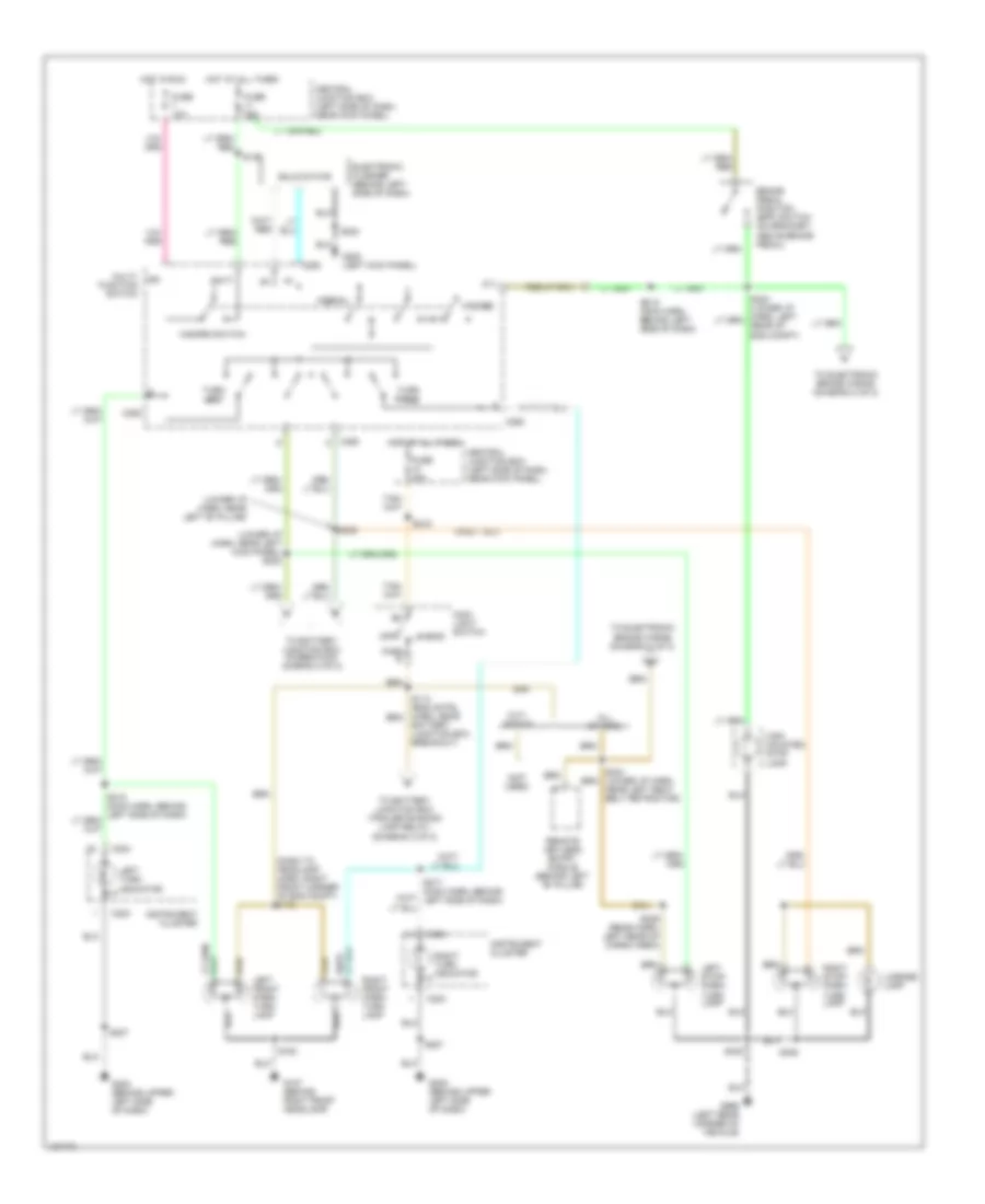 Exterior Lamps Wiring Diagram (1 of 2) for Ford Econoline E150 2000