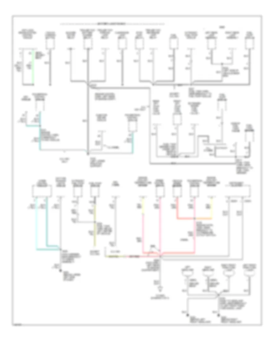 Ground Distribution Wiring Diagram, without Stripped Chassis (2 of 4) for Ford Econoline E250 2002