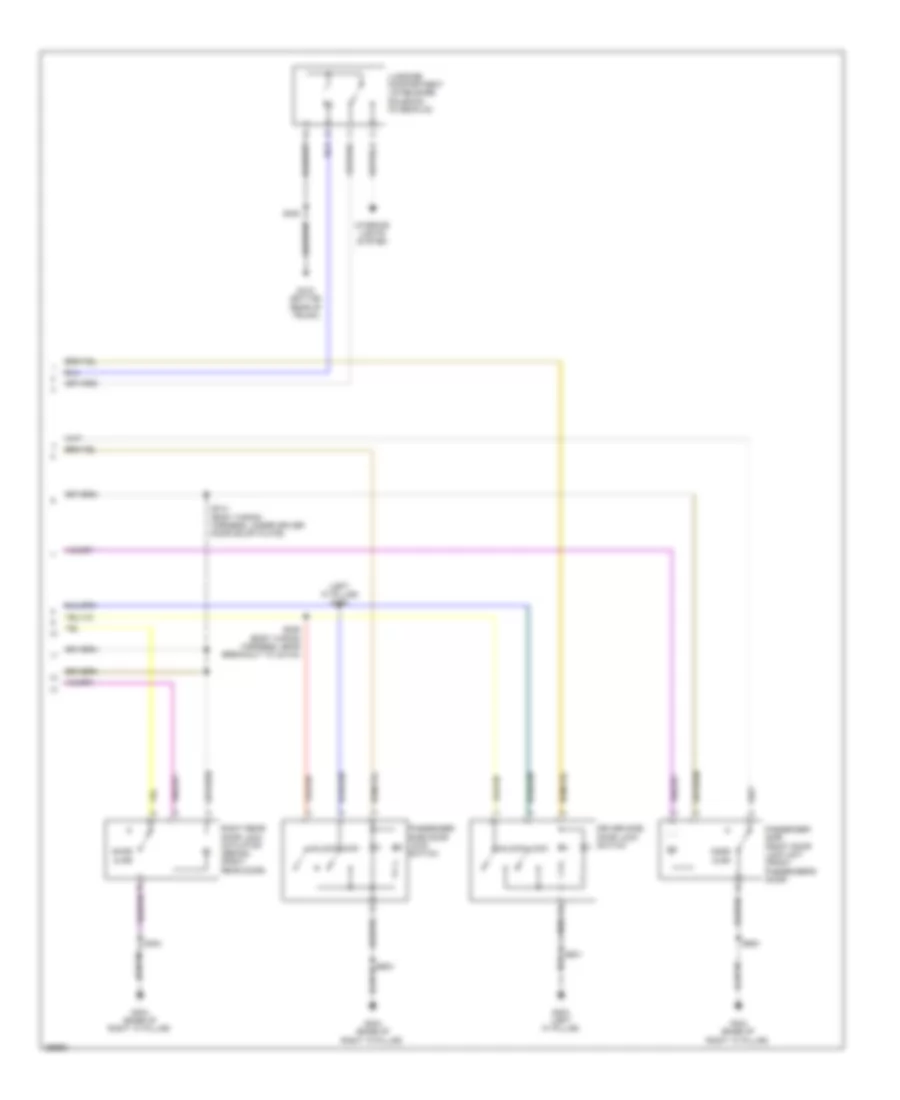 Forced Entry Wiring Diagram (2 of 2) for Ford Focus S 2009