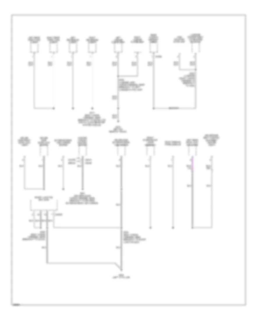 Ground Distribution Wiring Diagram (3 of 3) for Ford Focus S 2009