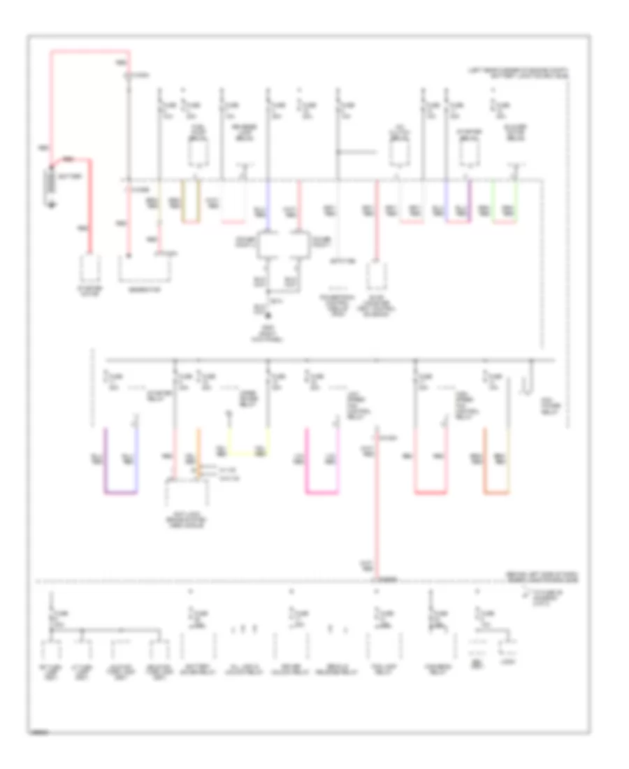Power Distribution Wiring Diagram 1 of 3 for Ford Focus S 2009