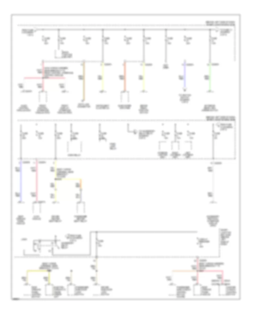 Power Distribution Wiring Diagram (2 of 3) for Ford Focus S 2009