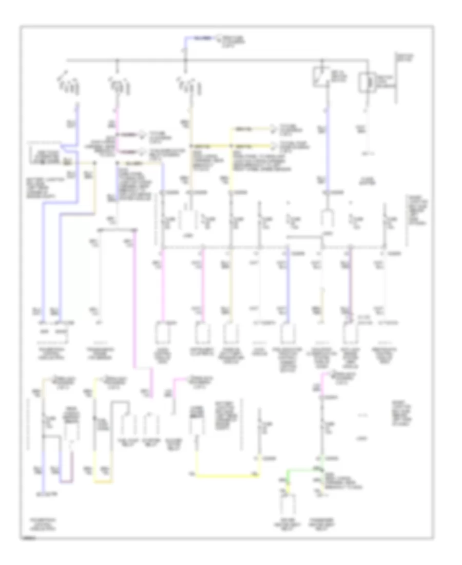 Power Distribution Wiring Diagram (3 of 3) for Ford Focus S 2009