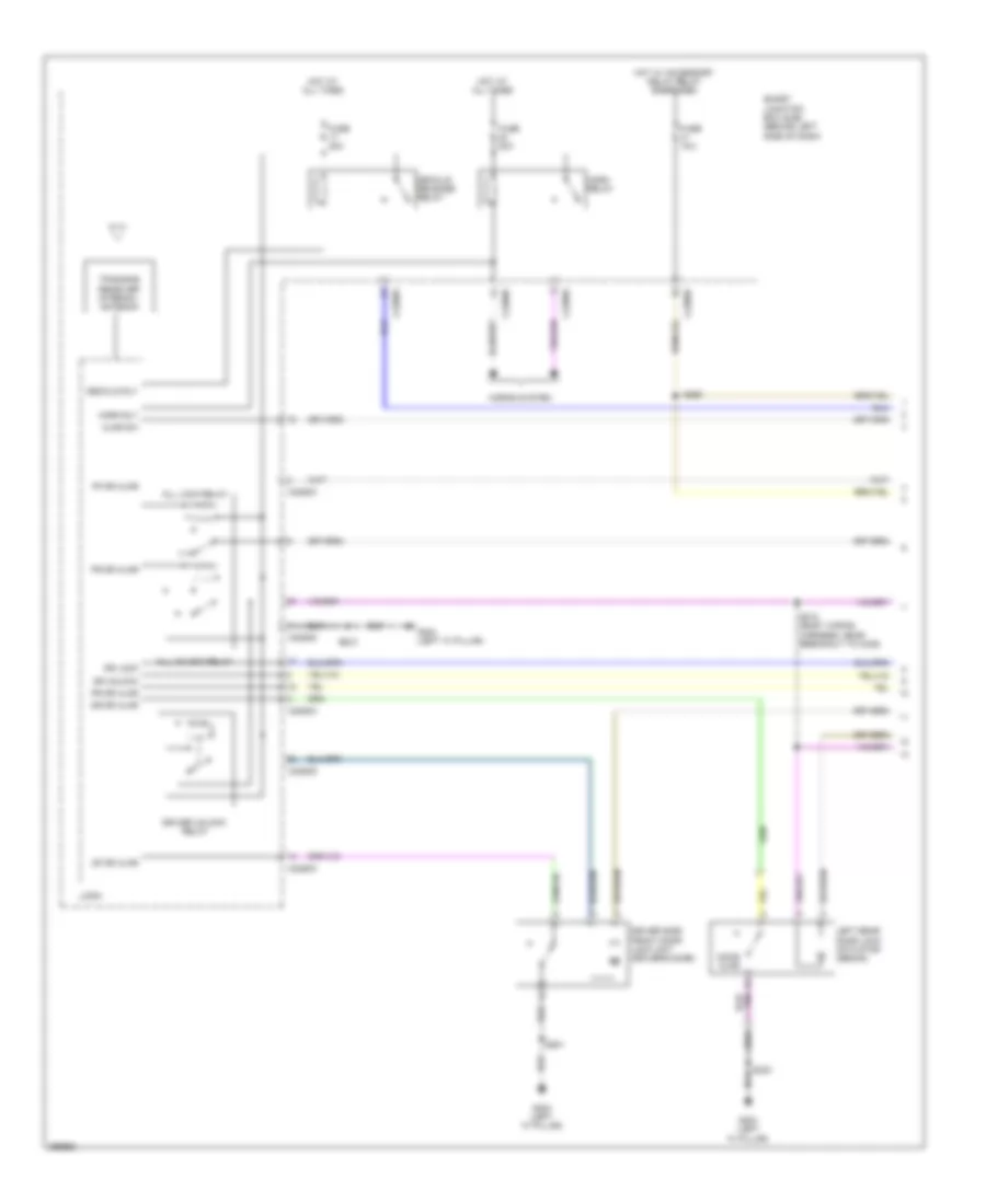 Power Door Locks Wiring Diagram 1 of 2 for Ford Focus S 2009