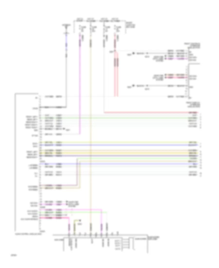 SYNC Radio Wiring Diagram 1 of 2 for Ford Focus S 2009