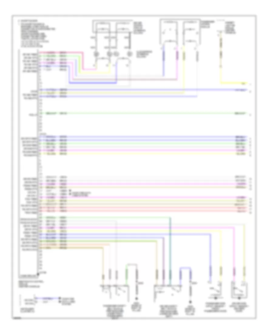 Supplemental Restraints Wiring Diagram 1 of 2 for Ford Focus S 2009