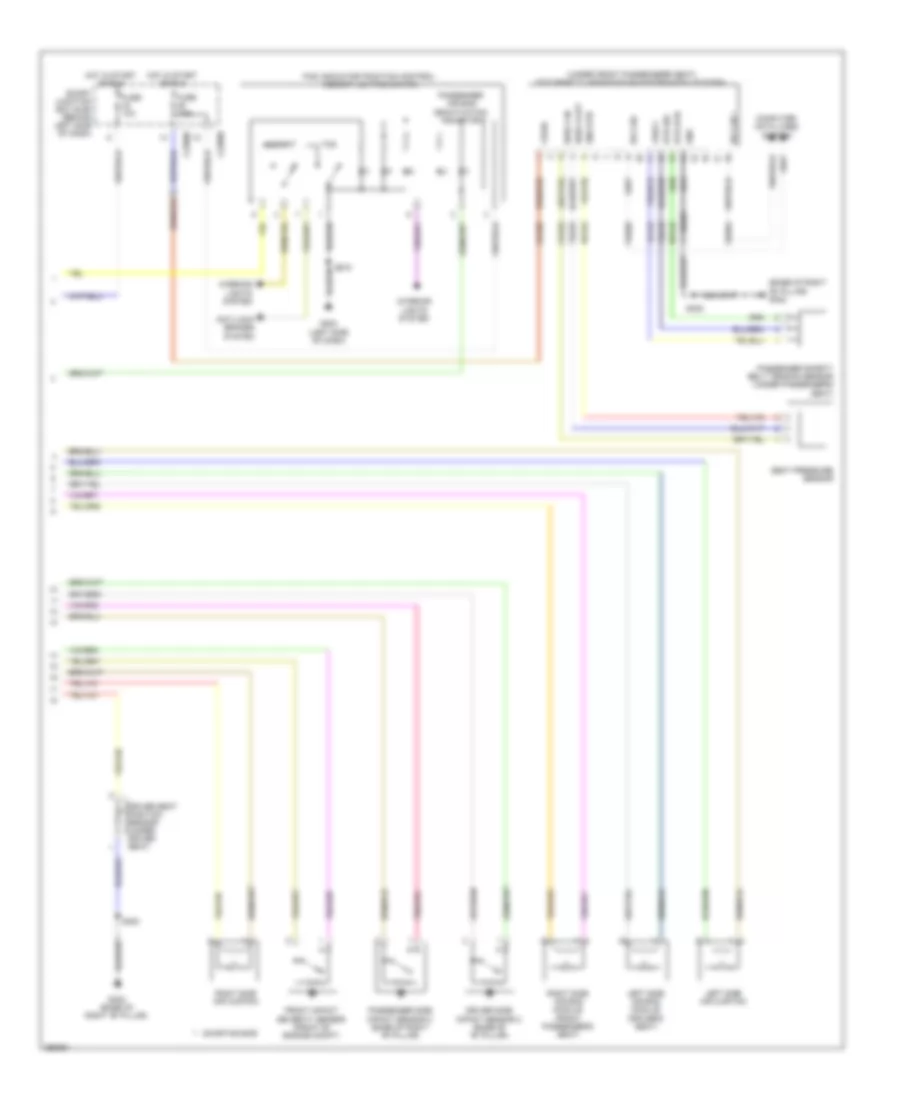 Supplemental Restraints Wiring Diagram (2 of 2) for Ford Focus S 2009