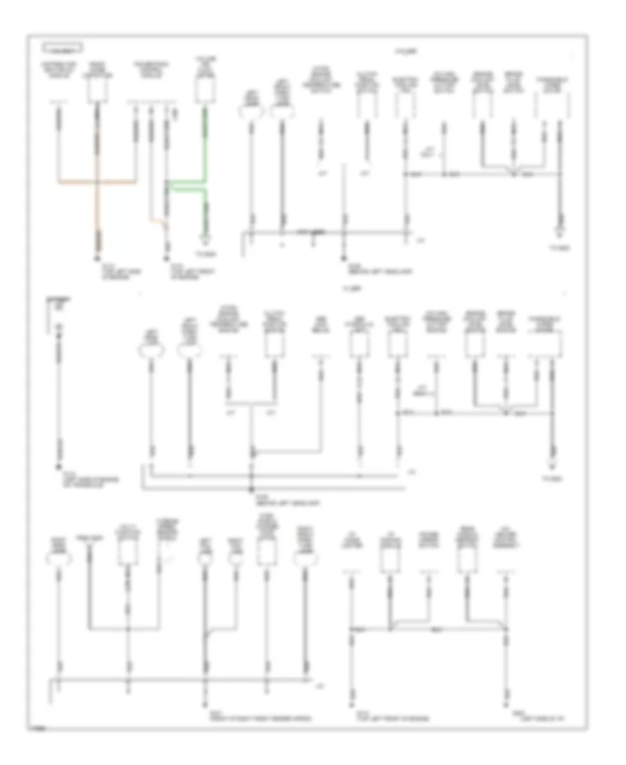 Ground Distribution Wiring Diagram 1 of 7 for Ford Escort LX 1996
