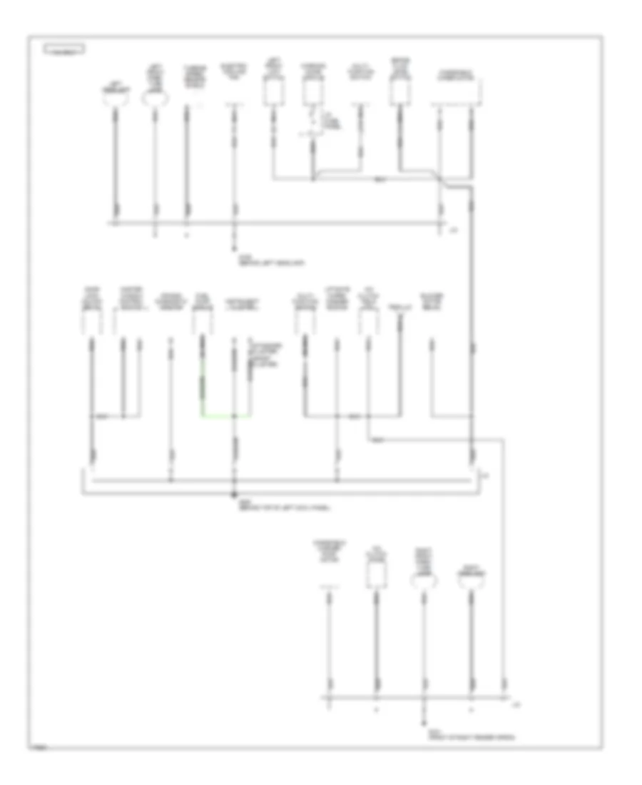Ground Distribution Wiring Diagram 3 of 7 for Ford Escort LX 1996
