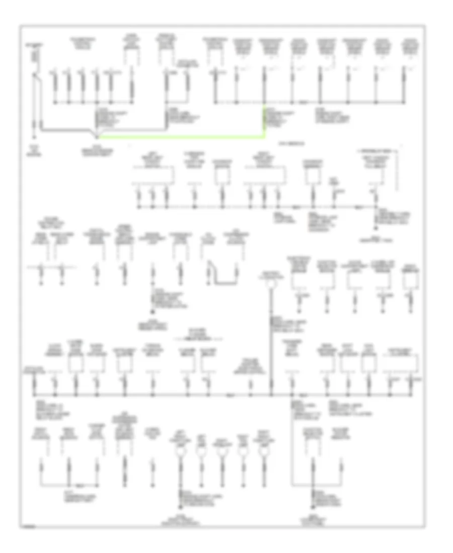 Ground Distribution Wiring Diagram 1 of 3 for Ford Expedition 1998