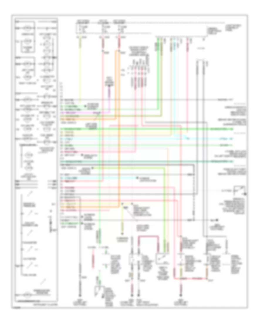 Instrument Cluster Wiring Diagram for Ford Expedition 1998
