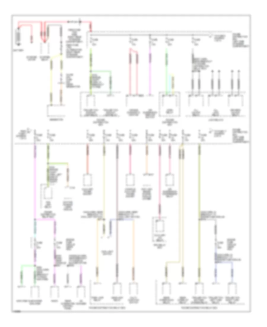 Power Distribution Wiring Diagram 1 of 4 for Ford Expedition 1998