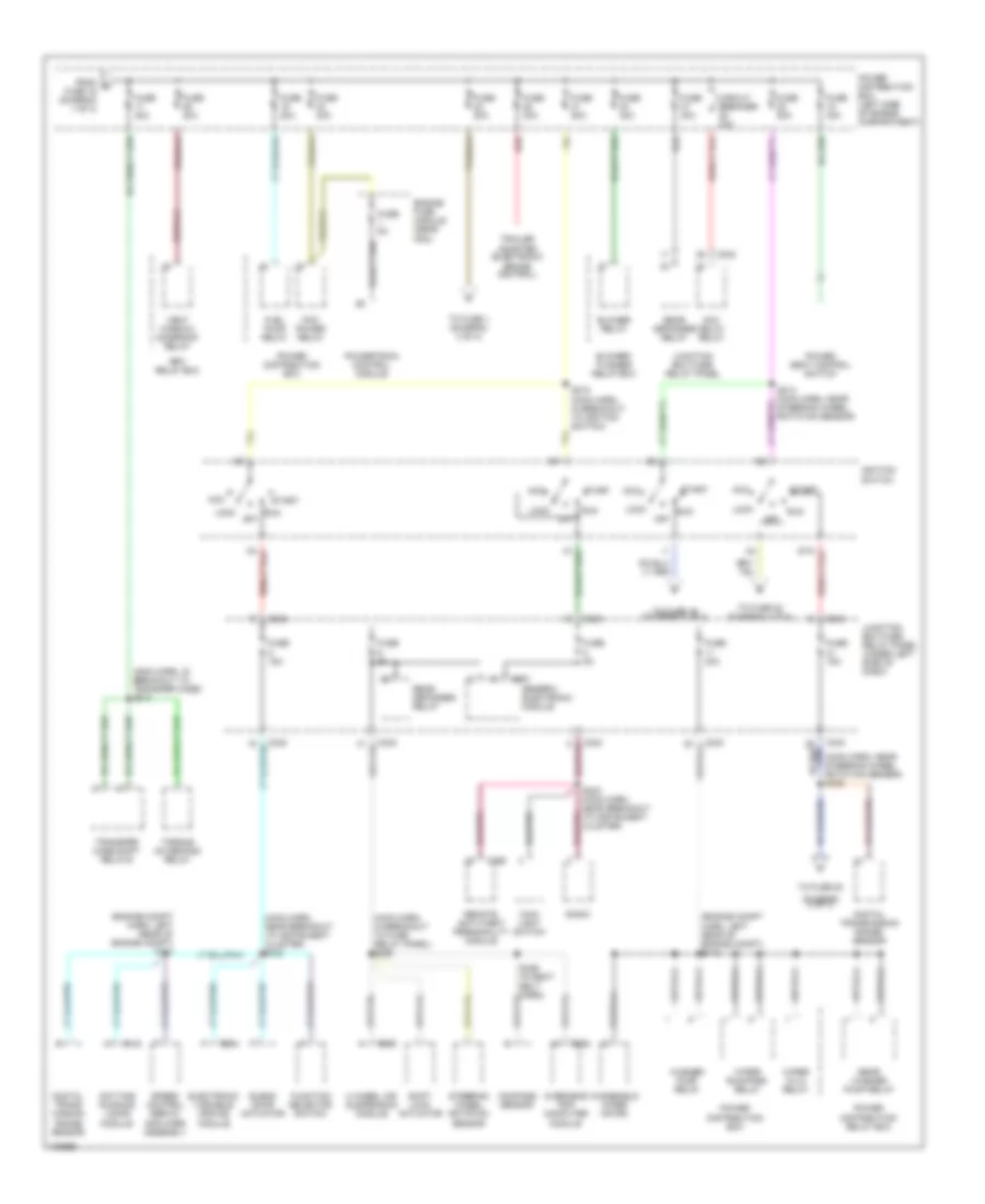 Power Distribution Wiring Diagram (2 of 4) for Ford Expedition 1998